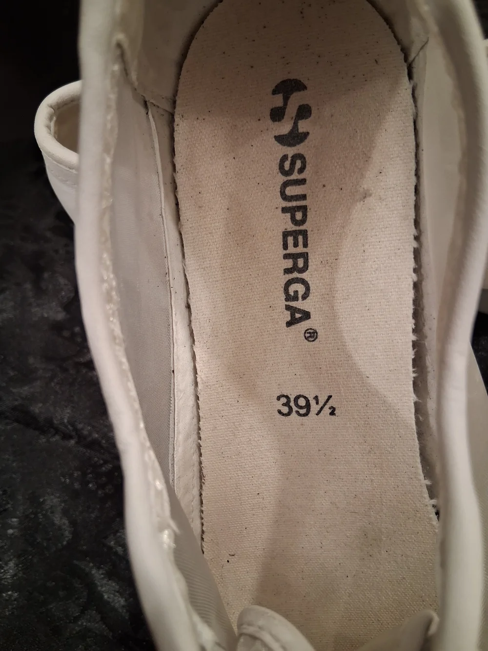Superga Lulus White Clear-Panel Platform Sneakers Size 8.5 - Picture 9 of 9